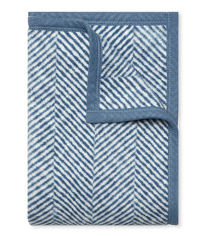 Harborview Herringbone Cornflower Blanket: Original