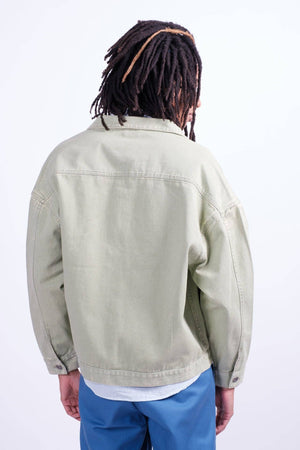 Bull Denim Workwear Jacket: Sage