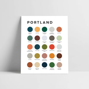 Portland Colour Portland, Maine Color Palette Print – Paul Landry