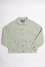 Bull Denim Workwear Jacket: Sage