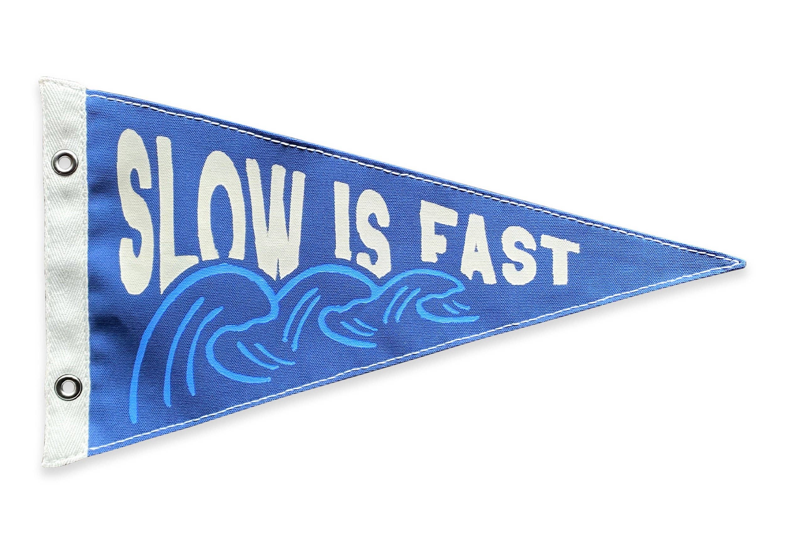 Slow is Fast Surf-Inspired Pennant